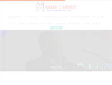 Tablet Screenshot of math2merit.com